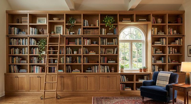Custom Bookshelves Installation in Winston Salem, NC