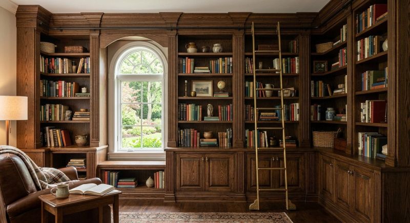 Custom Bookshelves Installation in Fairfax, VA